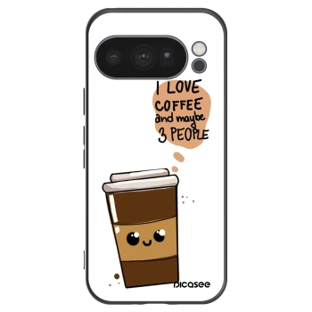 Picasee silikónový čierny obal pre Google Pixel 10 Pro - Cute coffee