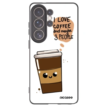 Picasee silikónový čierny obal pre Samsung Galaxy S26 Ultra - Cute coffee