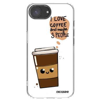 Picasee silikónový prehľadný obal pre Apple iPhone 17e - Cute coffee