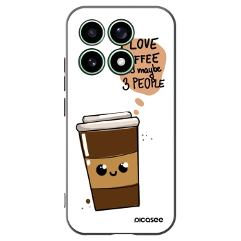 Picasee silikónový čierny obal pre Xiaomi 17 - Cute coffee