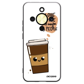 Picasee silikónový čierny obal pre Honor Magic8 Lite 5G - Cute coffee