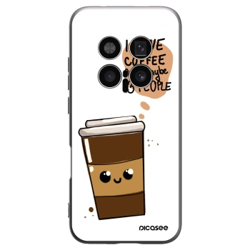 Picasee silikónový čierny obal pre Honor Magic8 Pro 5G - Cute coffee