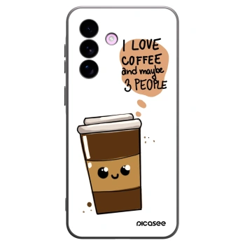 Picasee silikónový čierny obal pre Samsung Galaxy A57 5G - Cute coffee