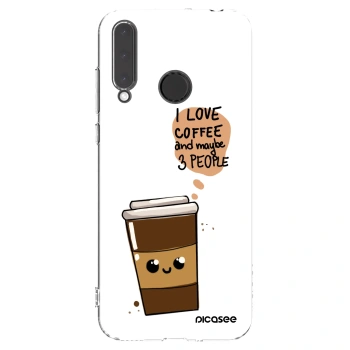 Picasee silikónový prehľadný obal pre Honor 20 Lite - Cute coffee