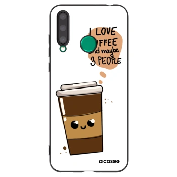 Picasee silikónový čierny obal pre Honor 20 Lite - Cute coffee