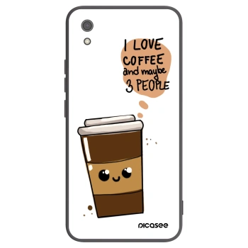 Picasee silikónový čierny obal pre Xiaomi Redmi 7A - Cute coffee