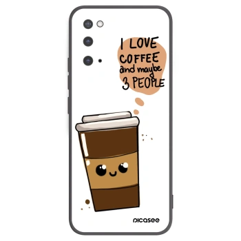 Picasee silikónový čierny obal pre Samsung Galaxy S20 G980F - Cute coffee