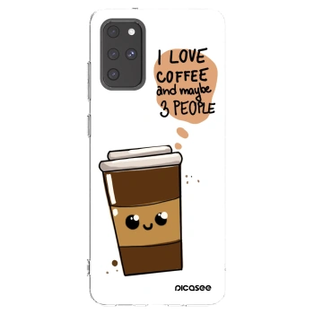 Picasee silikónový prehľadný obal pre Samsung Galaxy S20+ G985F - Cute coffee