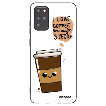Picasee silikónový čierny obal pre Samsung Galaxy S20+ G985F - Cute coffee
