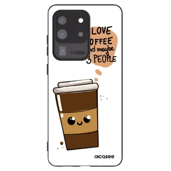 Picasee silikónový čierny obal pre Samsung Galaxy S20 Ultra 5G G988F - Cute coffee