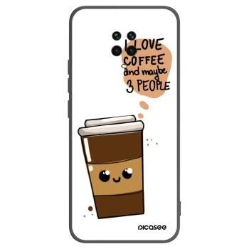 Picasee silikónový čierny obal pre Xiaomi Redmi Note 9S - Cute coffee
