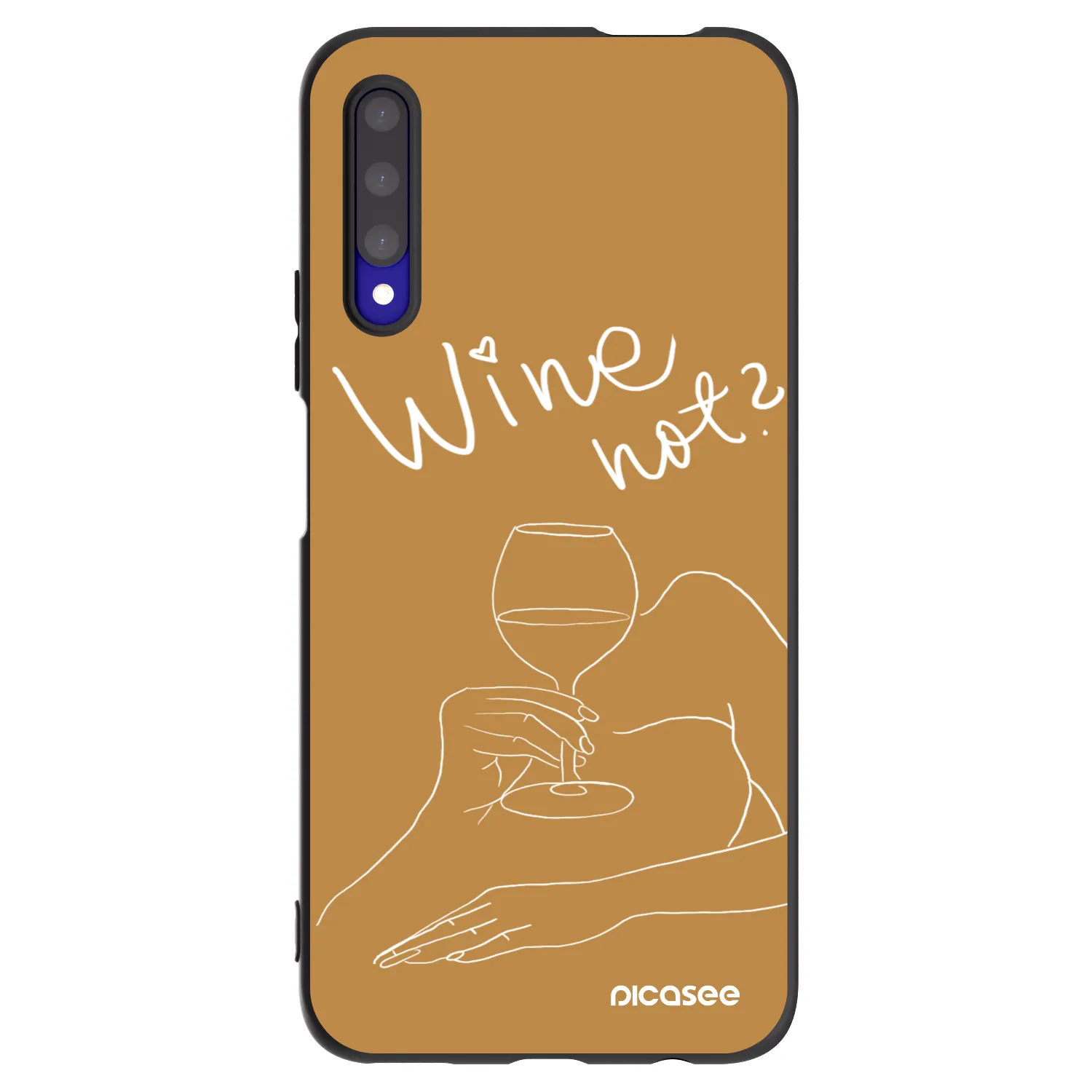 Picasee silikónový čierny obal pre Honor 9X Pro - Wine not