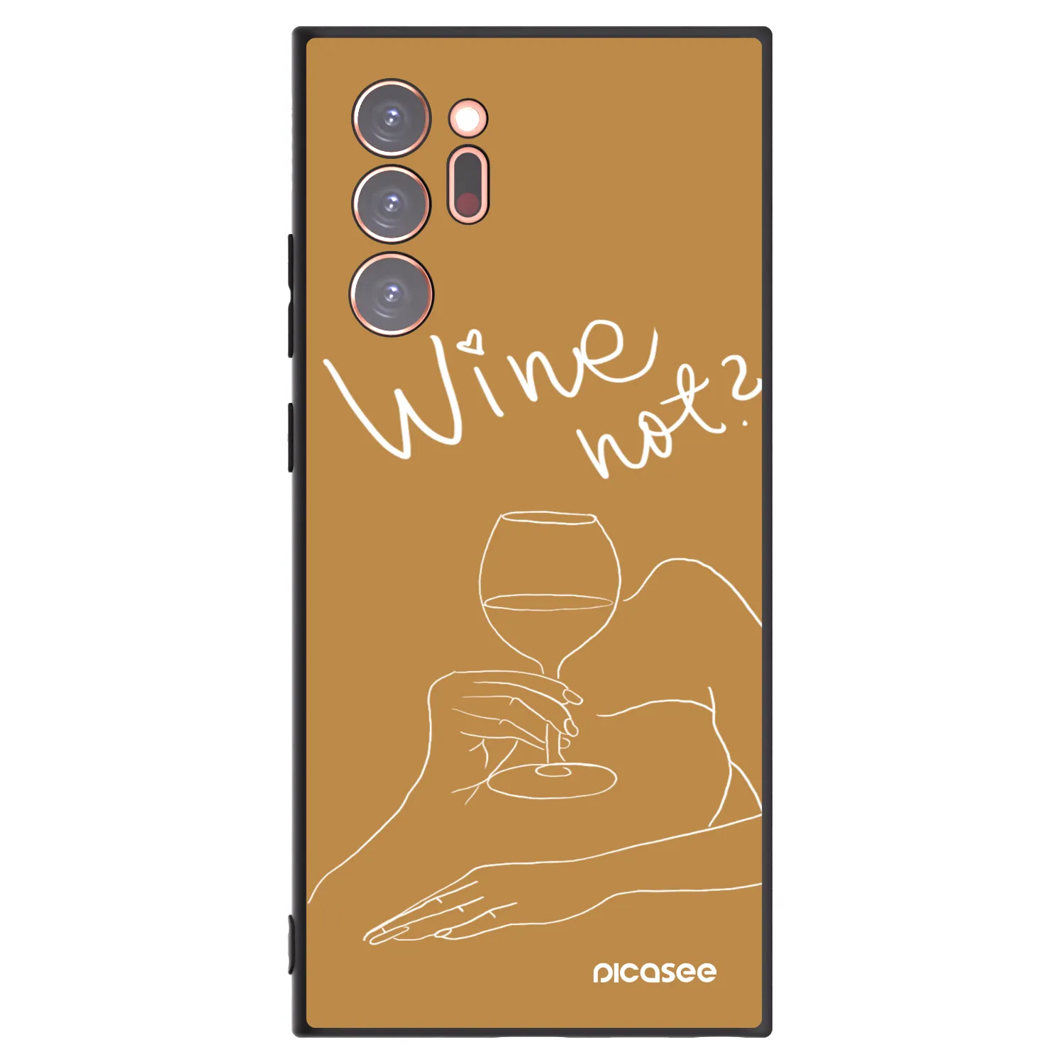 Picasee silikónový čierny obal pre Samsung Galaxy Note 20 Ultra - Wine not