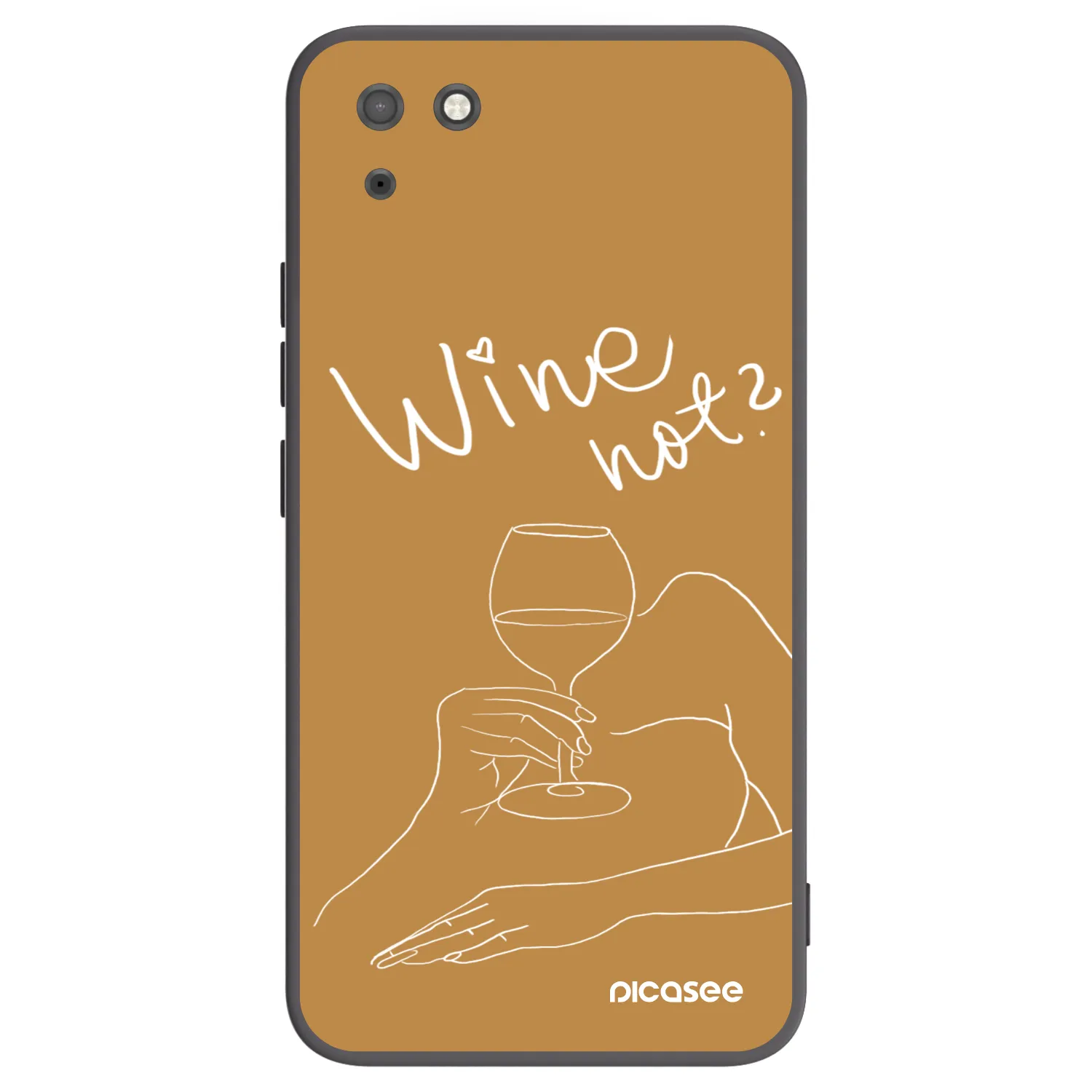 Picasee silikónový čierny obal pre Huawei Y5P - Wine not
