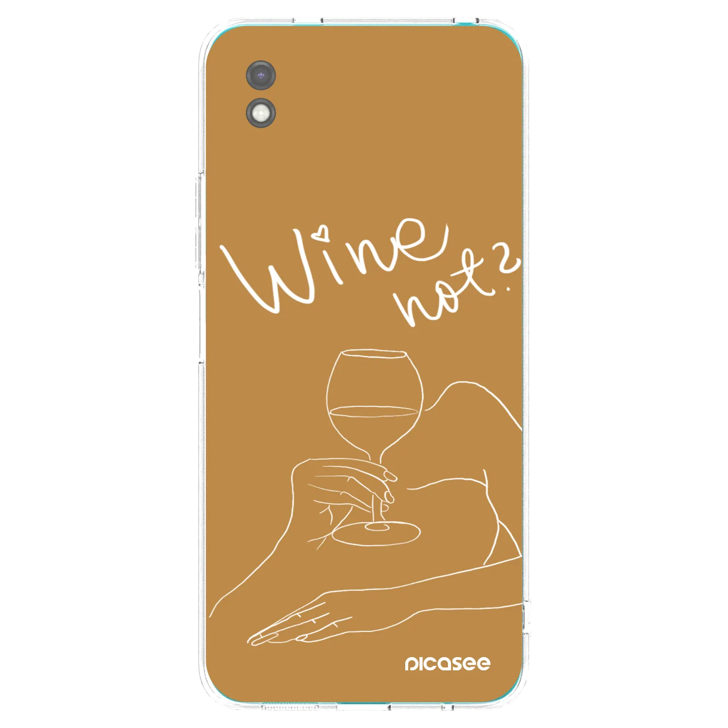 Picasee silikónový čierny obal pre Xiaomi Redmi 9A - Wine not