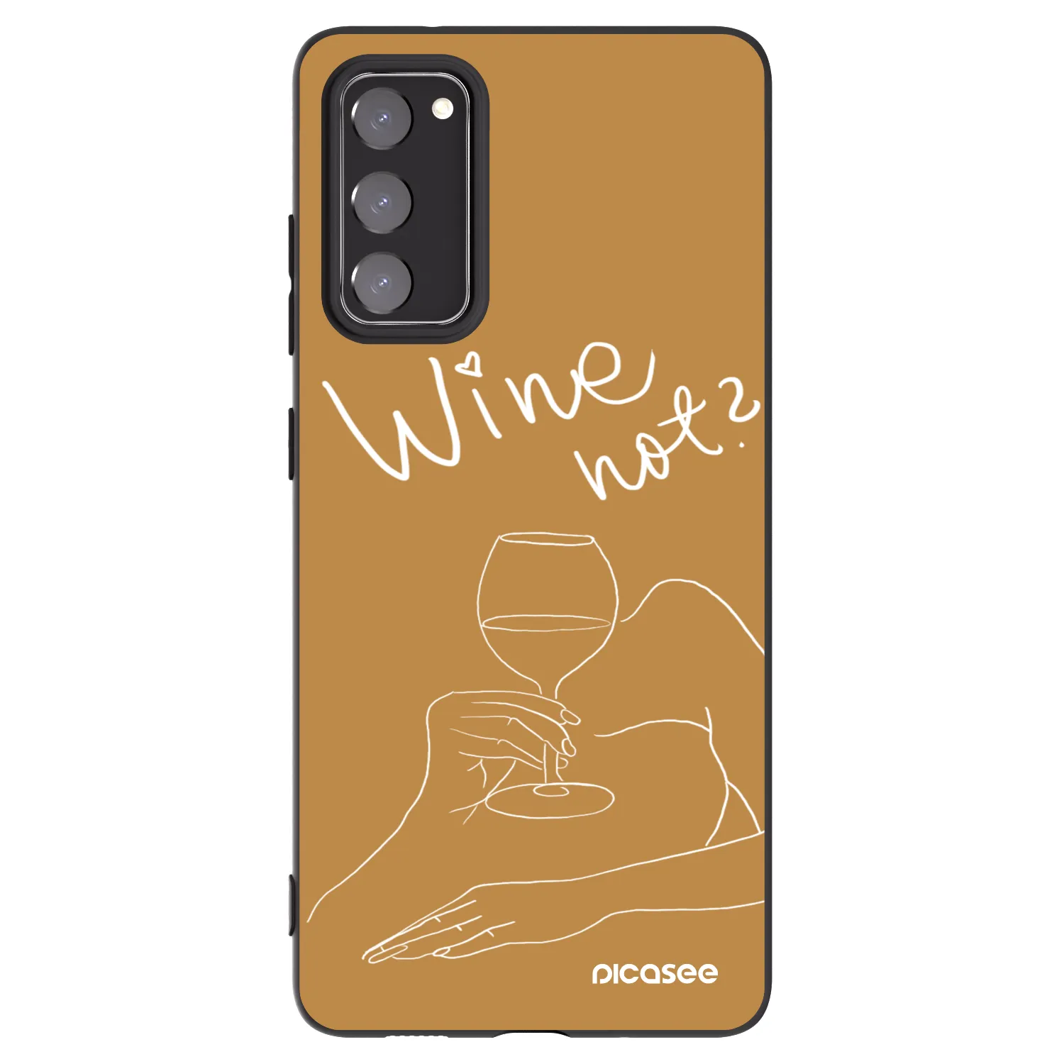 Picasee silikónový čierny obal pre Samsung Galaxy S20 FE - Wine not