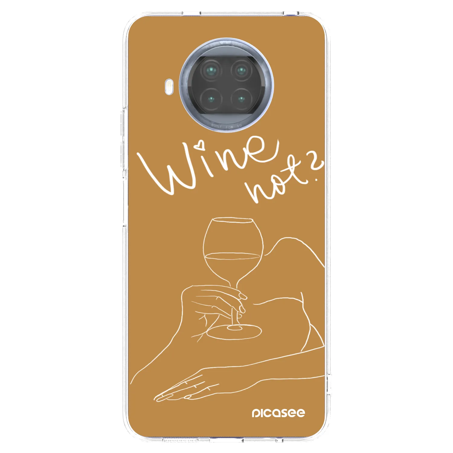 Silikónový prehľadný obal pre Xiaomi Mi 10T Lite - Wine not