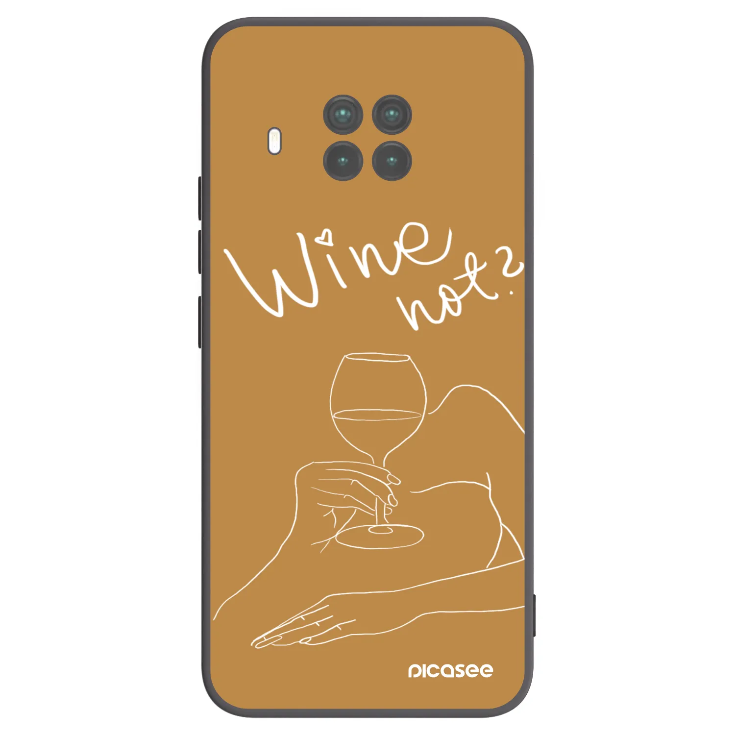 Picasee silikónový čierny obal pre Xiaomi Mi 10T Lite - Wine not