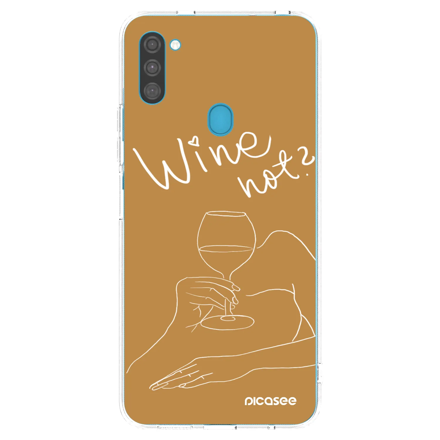 Picasee silikónový prehľadný obal pre Samsung Galaxy M11 - Wine not