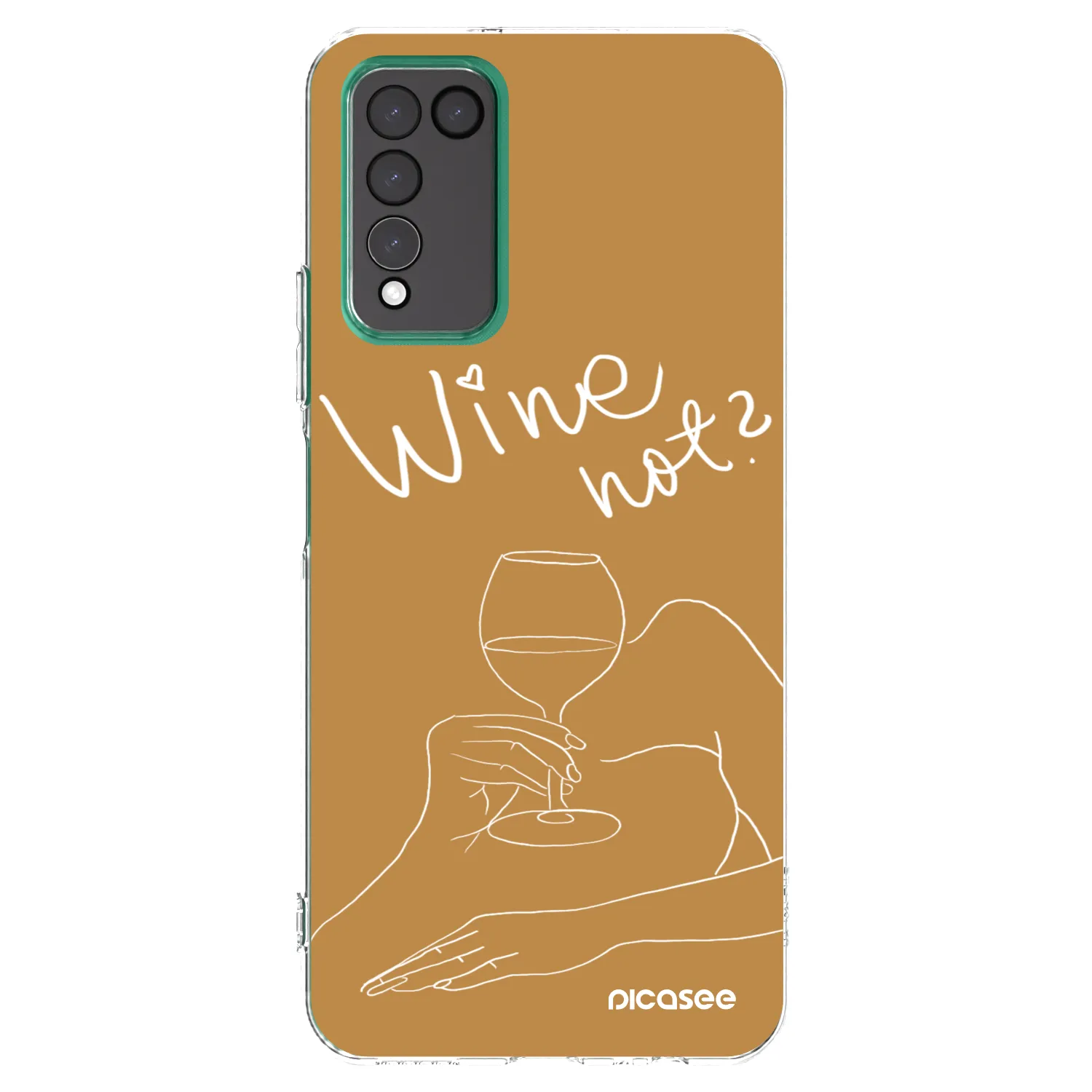 Picasee silikónový prehľadný obal pre Honor 10X Lite - Wine not