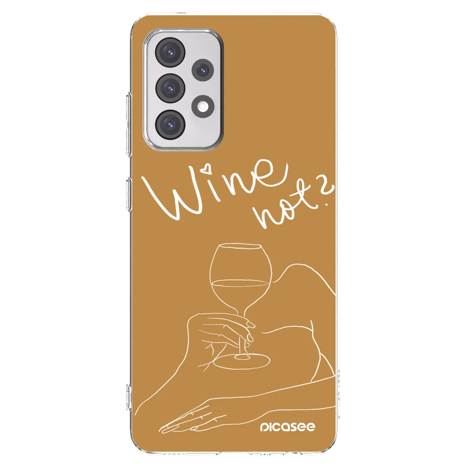 Picasee silikónový prehľadný obal pre Samsung Galaxy A52 5G A525F - Wine not