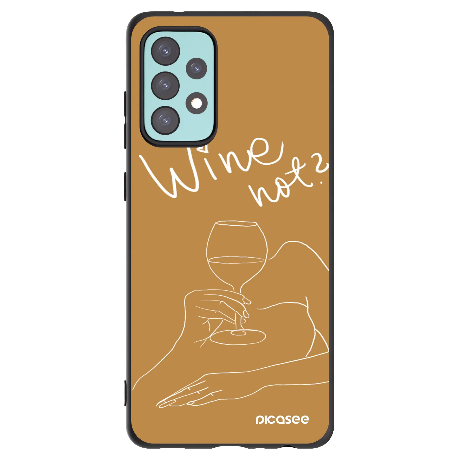 Picasee silikónový čierny obal pre Samsung Galaxy A72 A725F - Wine not