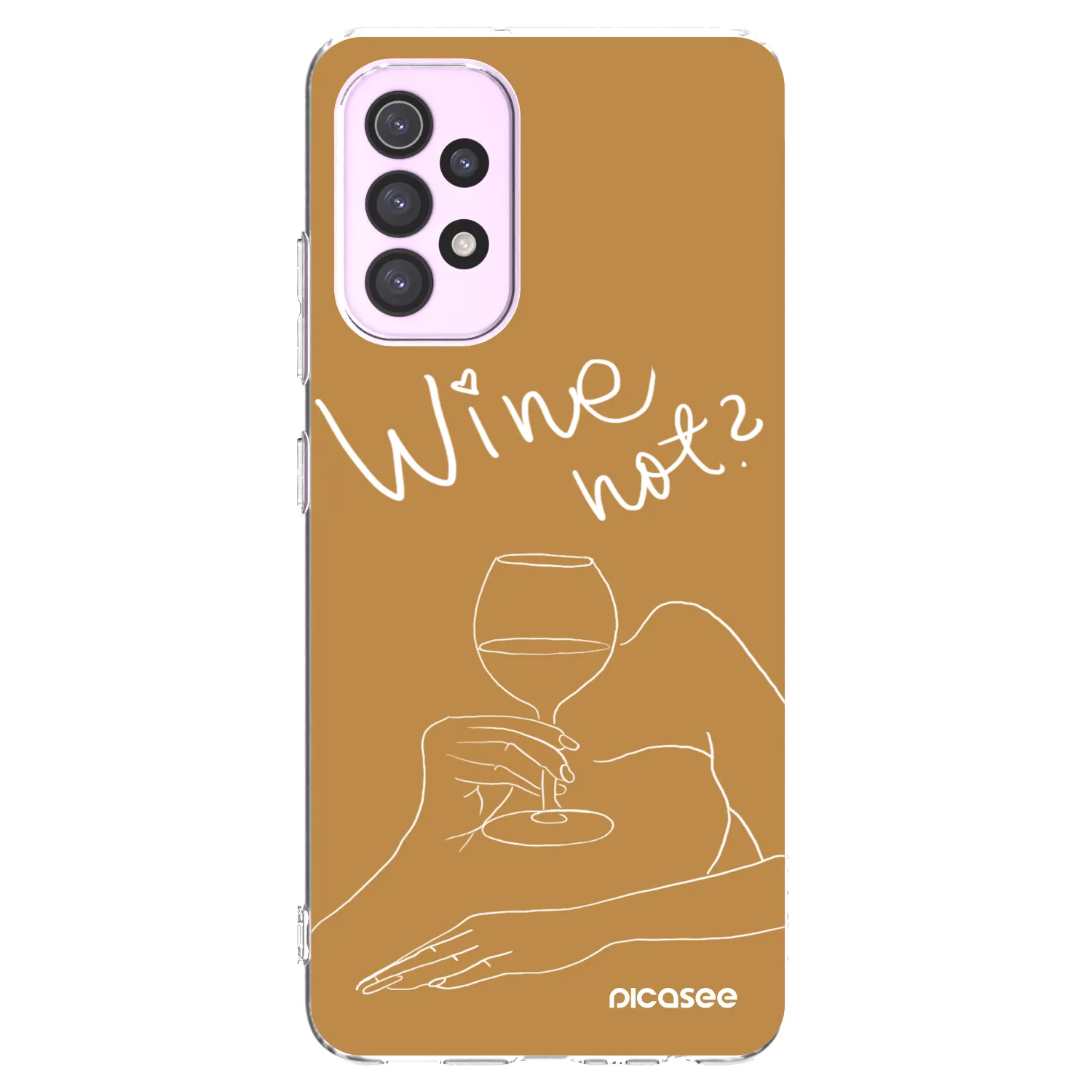 Picasee silikónový prehľadný obal pre Samsung Galaxy A32 5G A326B - Wine not
