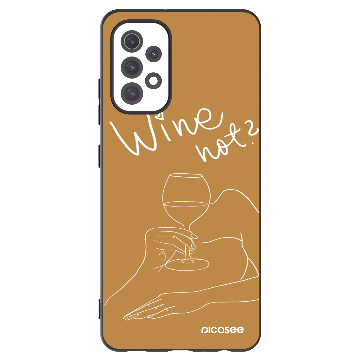 Picasee silikónový čierny obal pre Samsung Galaxy A32 5G A326B - Wine not