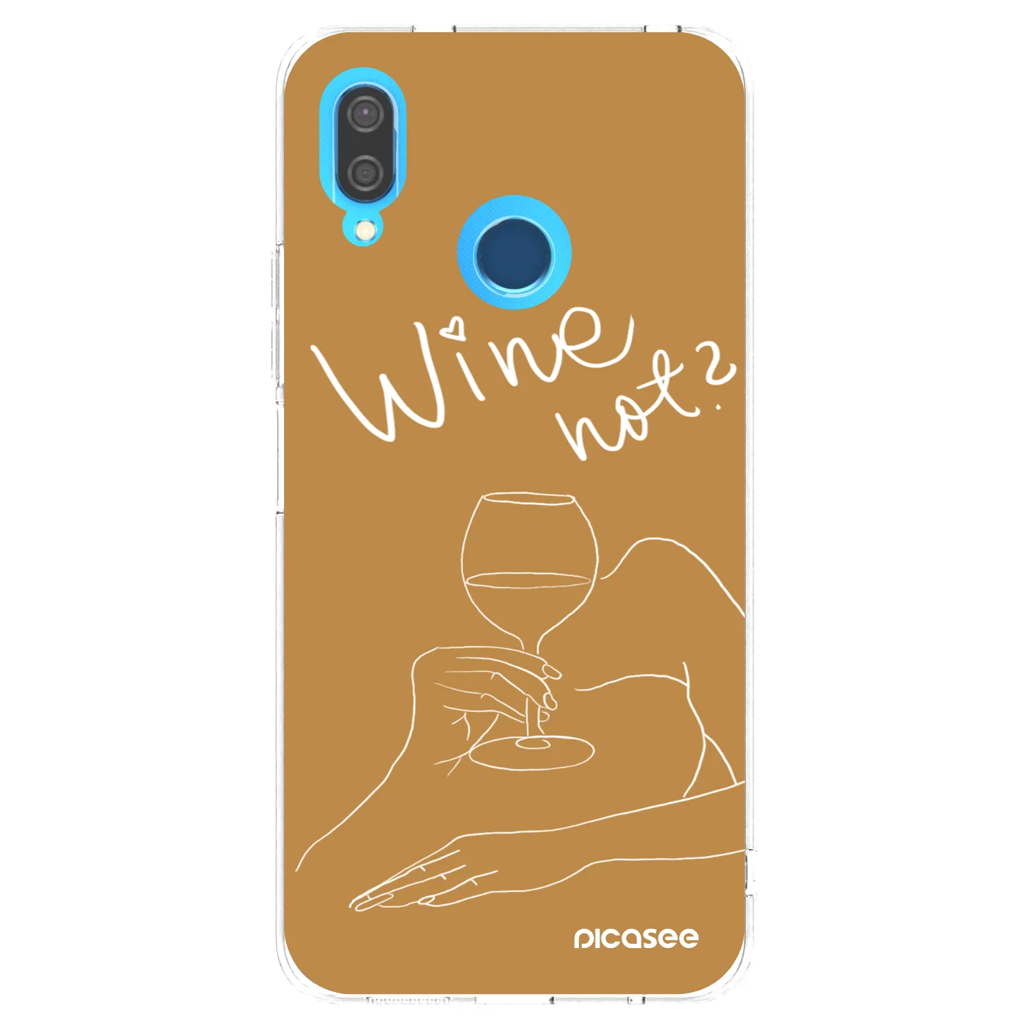 Picasee silikónový prehľadný obal pre Huawei P20 Lite - Wine not