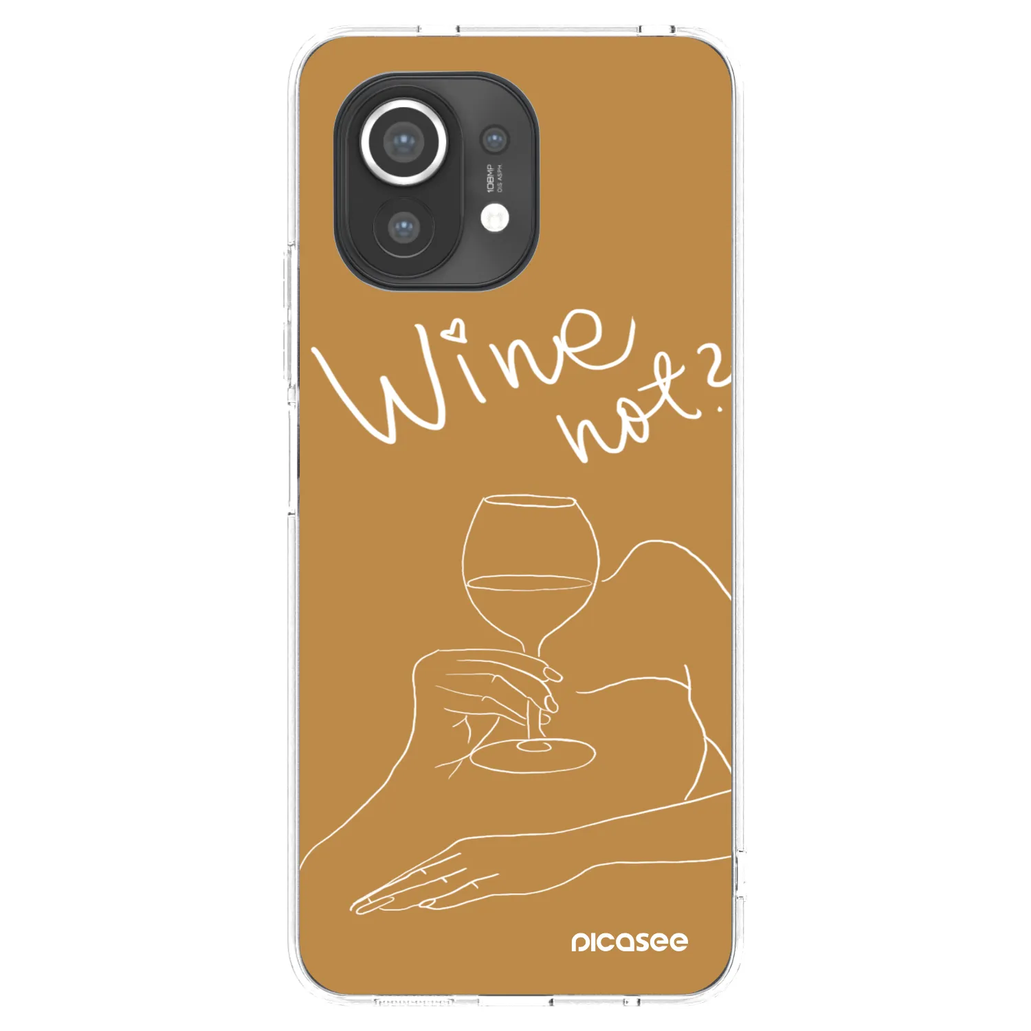 Picasee silikónový prehľadný obal pre Xiaomi Mi 11 - Wine not