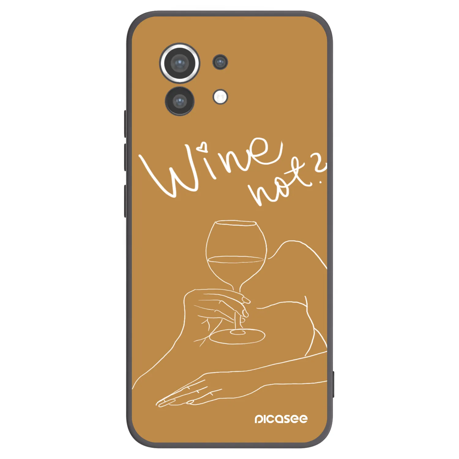 Picasee silikónový čierny obal pre Xiaomi Mi 11 - Wine not