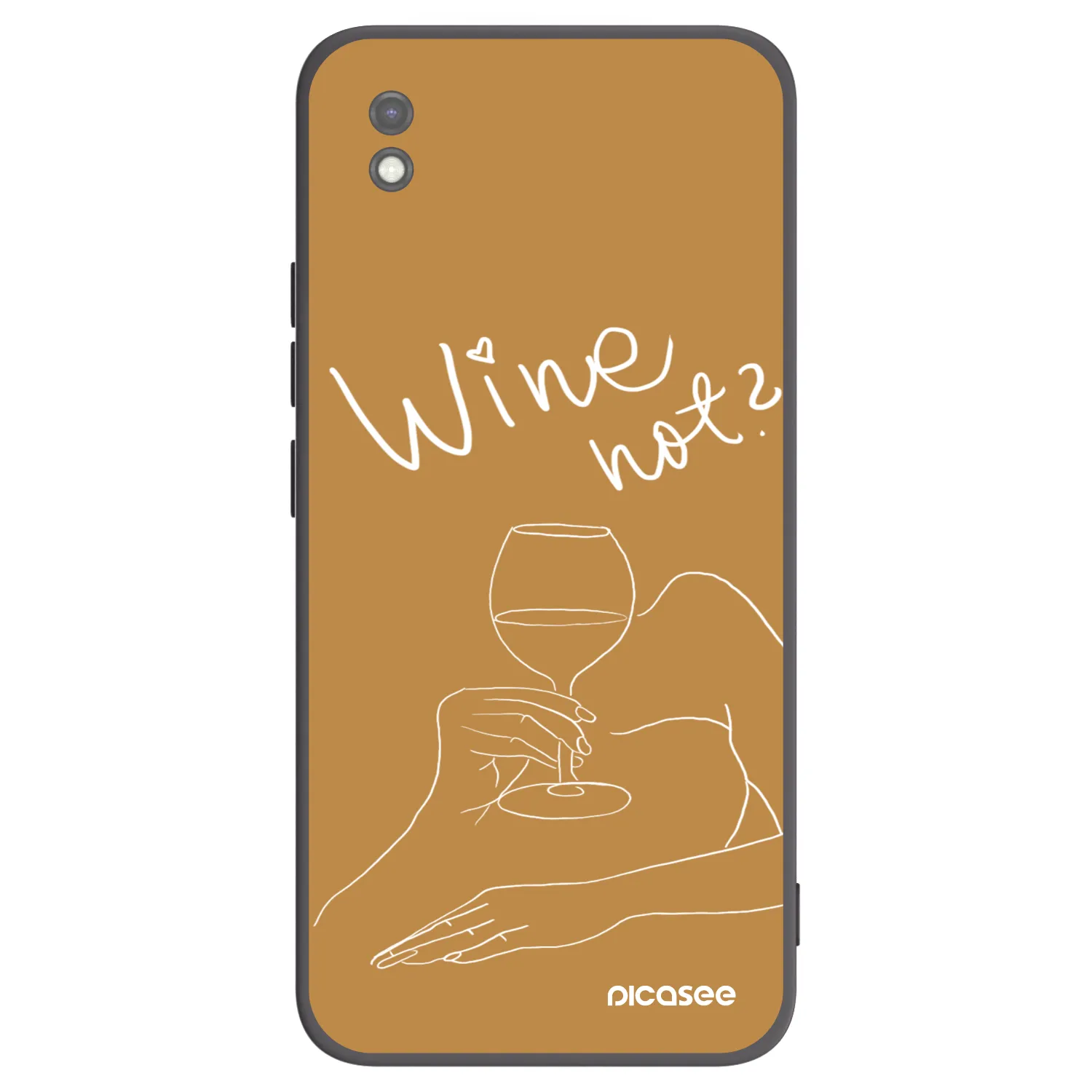 Picasee silikónový čierny obal pre Xiaomi Redmi 9AT - Wine not