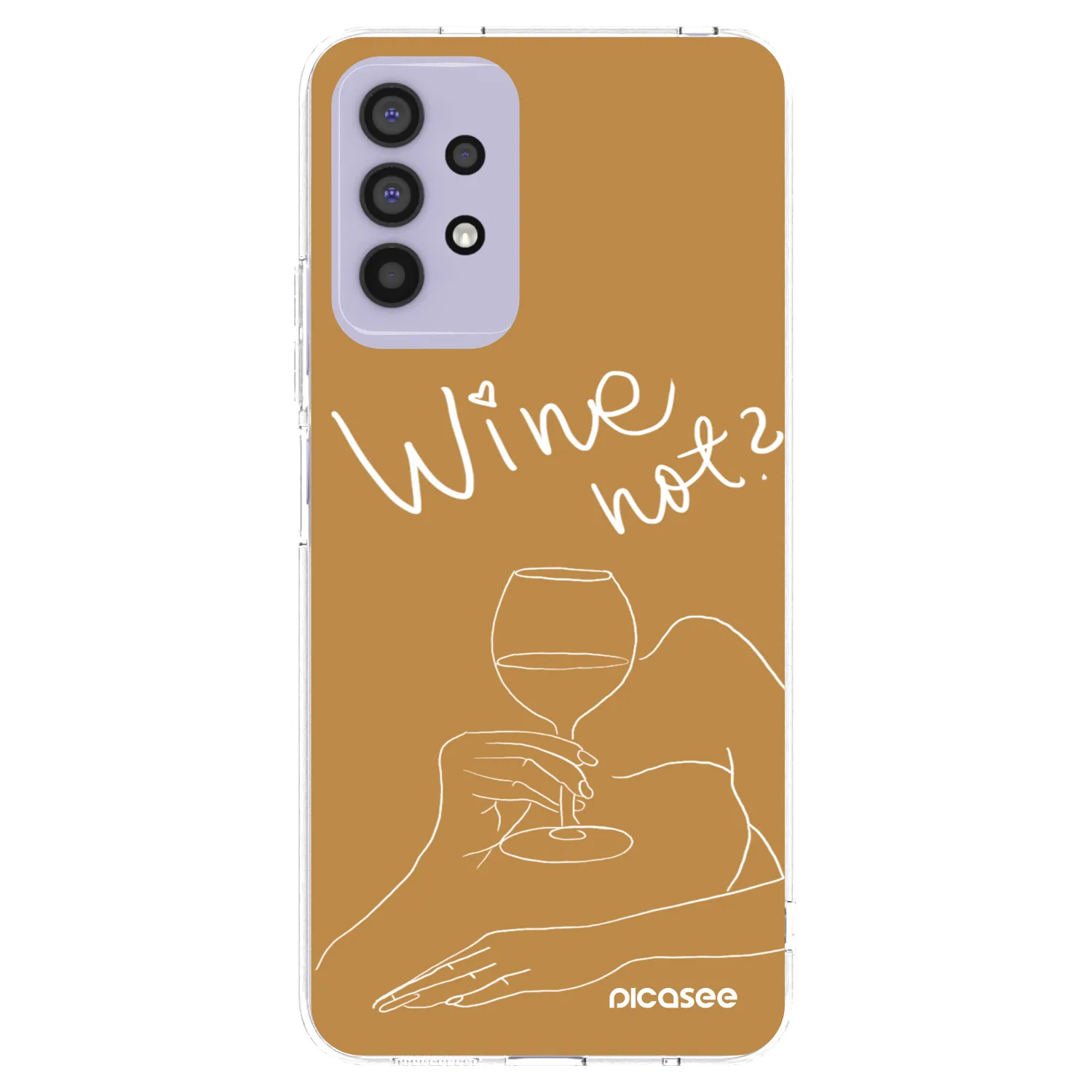 Picasee silikónový prehľadný obal pre Samsung Galaxy A32 4G SM-A325F - Wine not