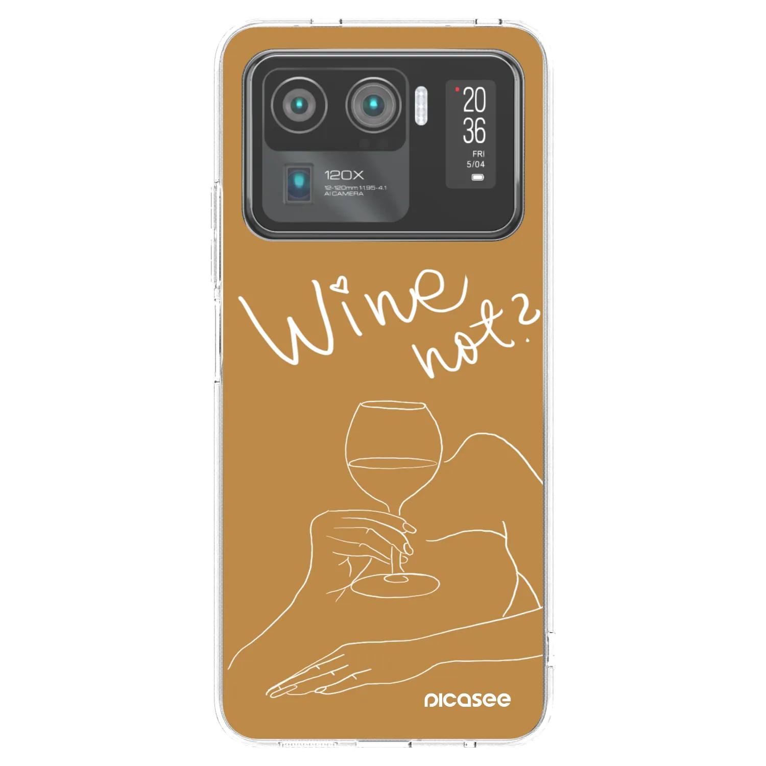 Picasee silikónový prehľadný obal pre Xiaomi Mi 11 Ultra - Wine not