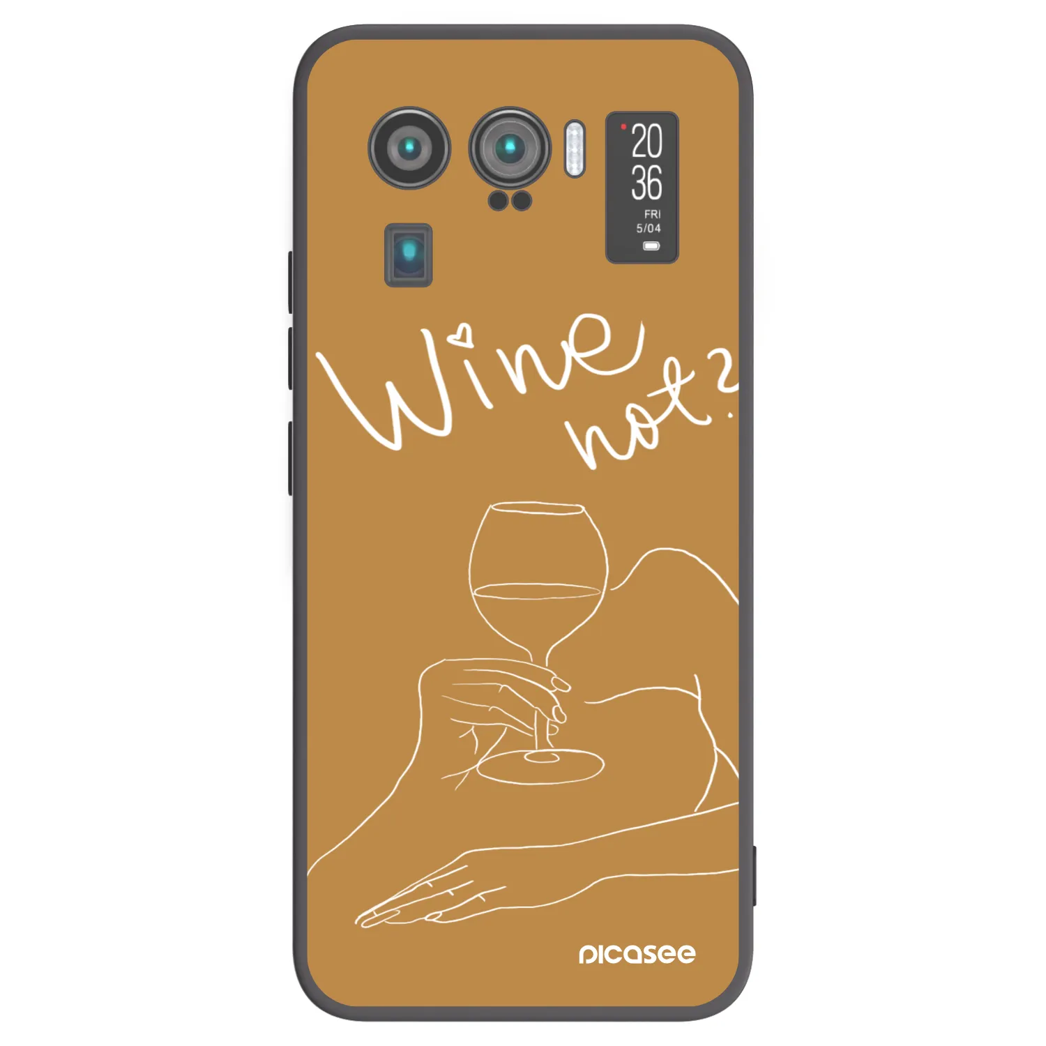 Picasee silikónový čierny obal pre Xiaomi Mi 11 Ultra - Wine not