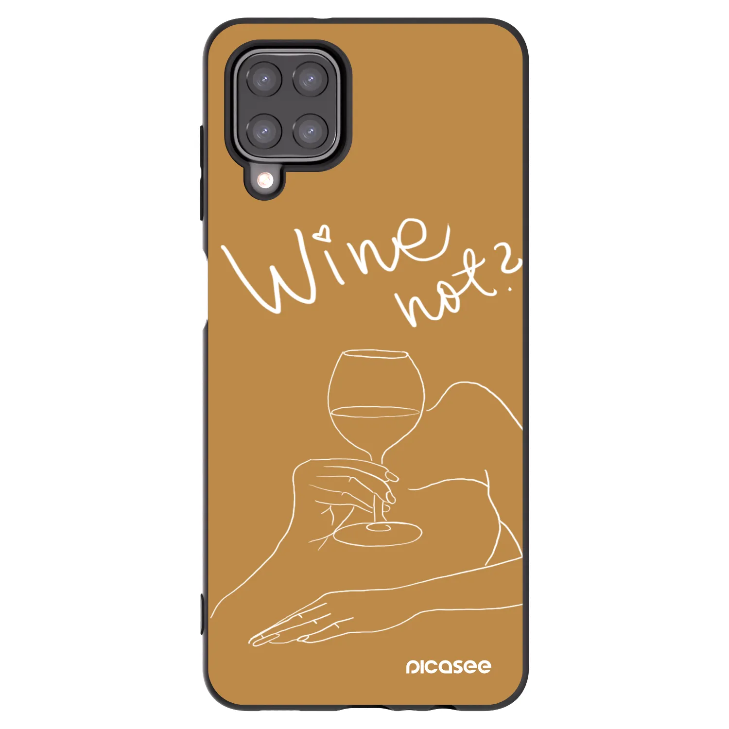 Picasee silikónový čierny obal pre Samsung Galaxy M12 M127F - Wine not