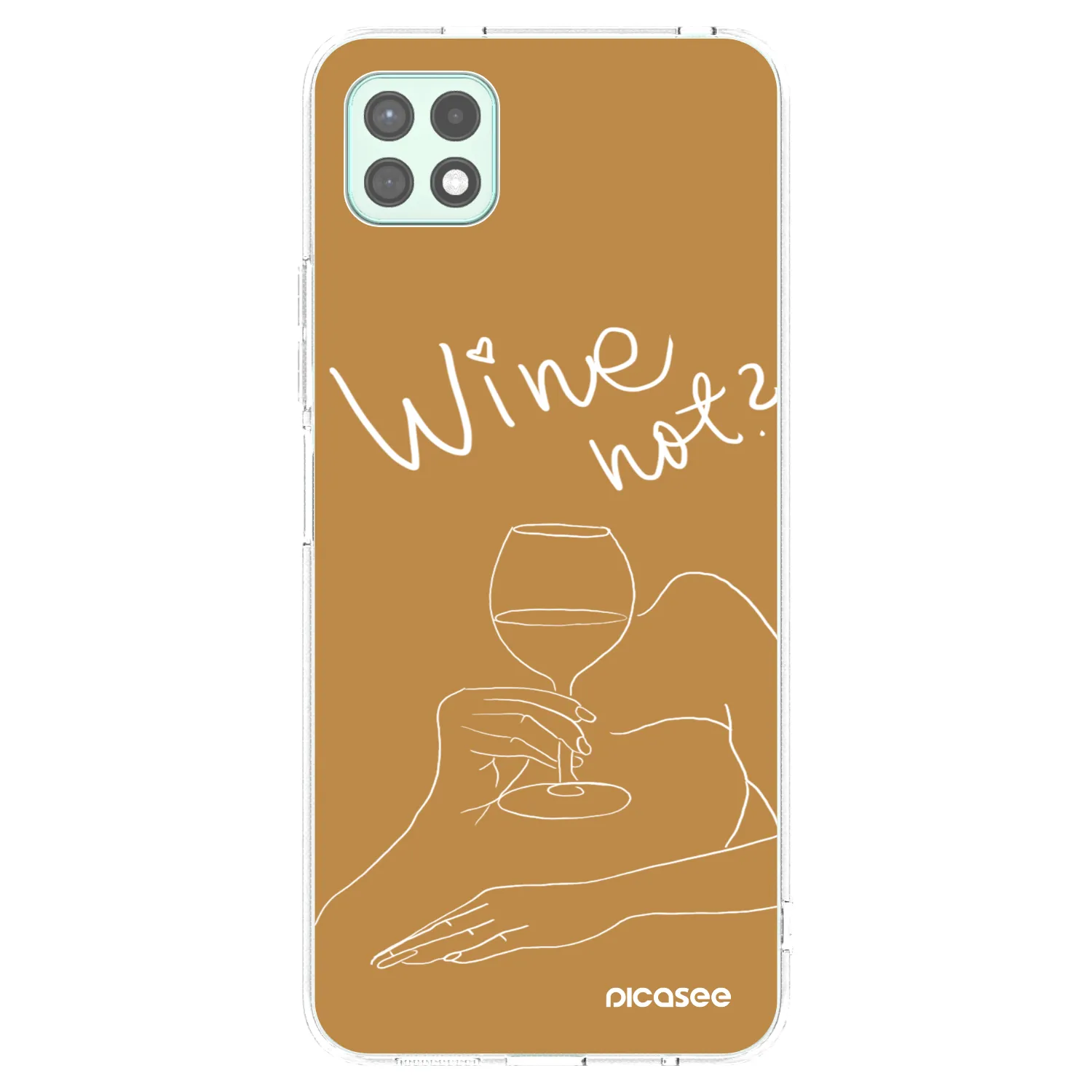 Picasee silikónový prehľadný obal pre Samsung Galaxy A22 A226B 5G - Wine not