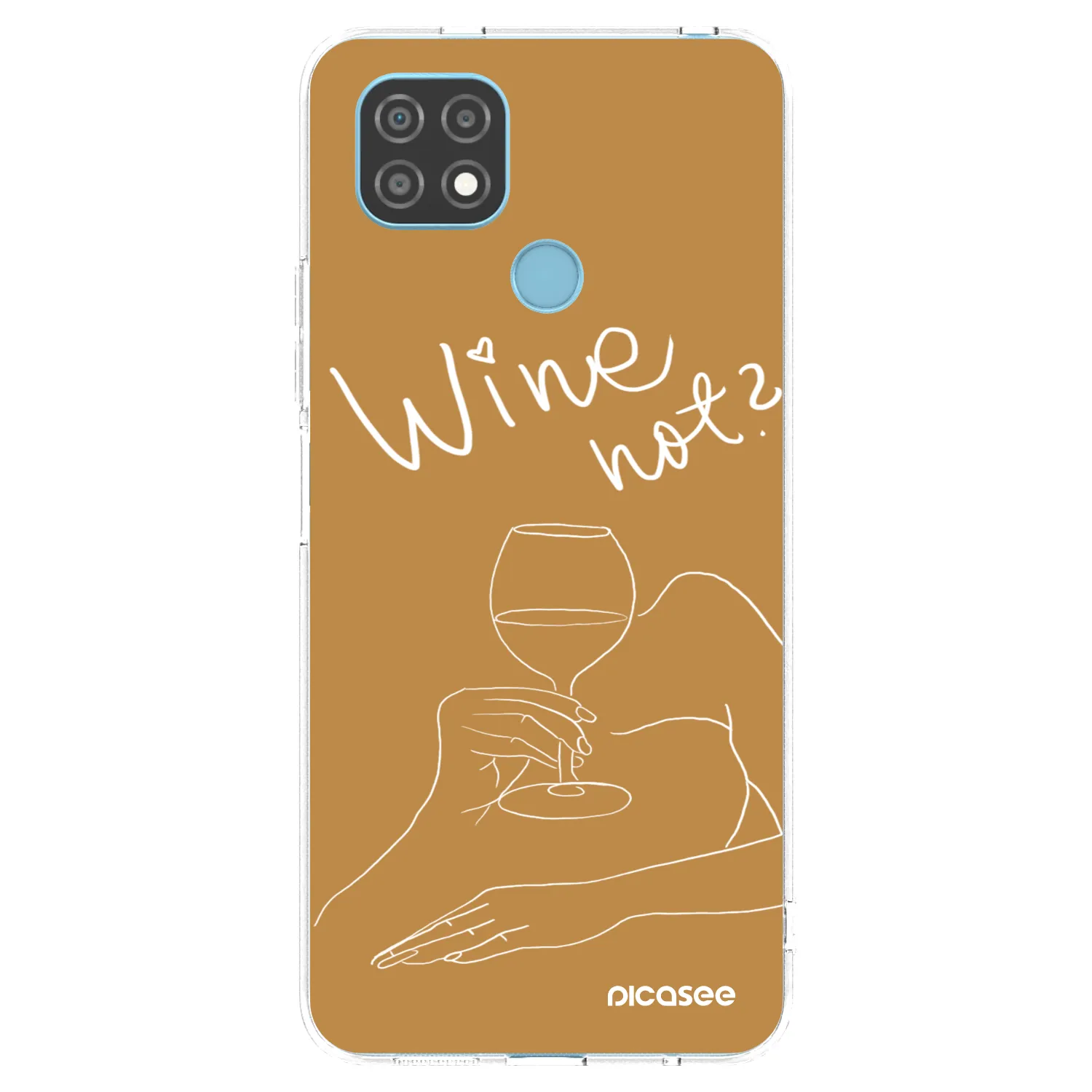 Picasee silikónový prehľadný obal pre Realme C21 - Wine not