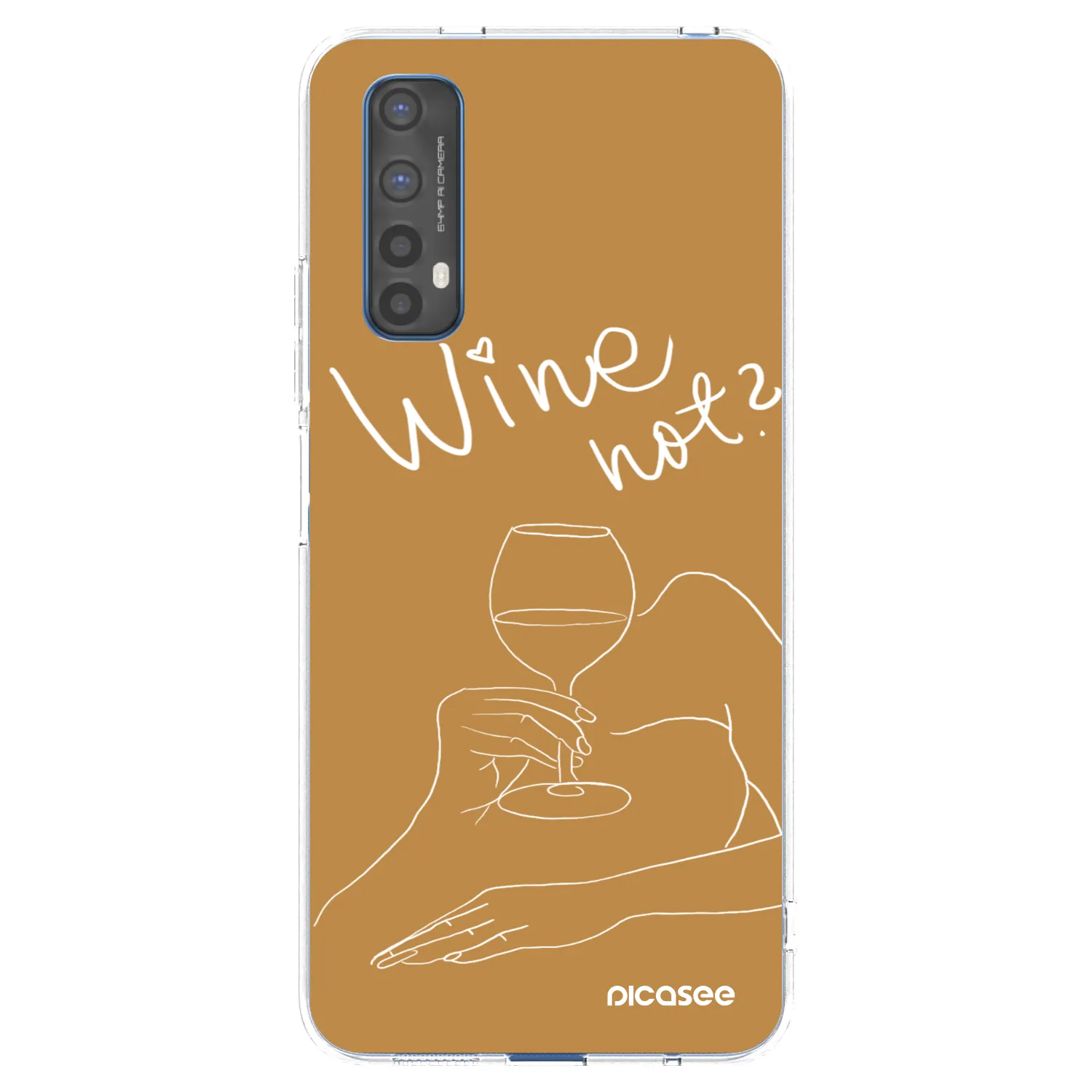 Picasee silikónový prehľadný obal pre Realme 7 - Wine not