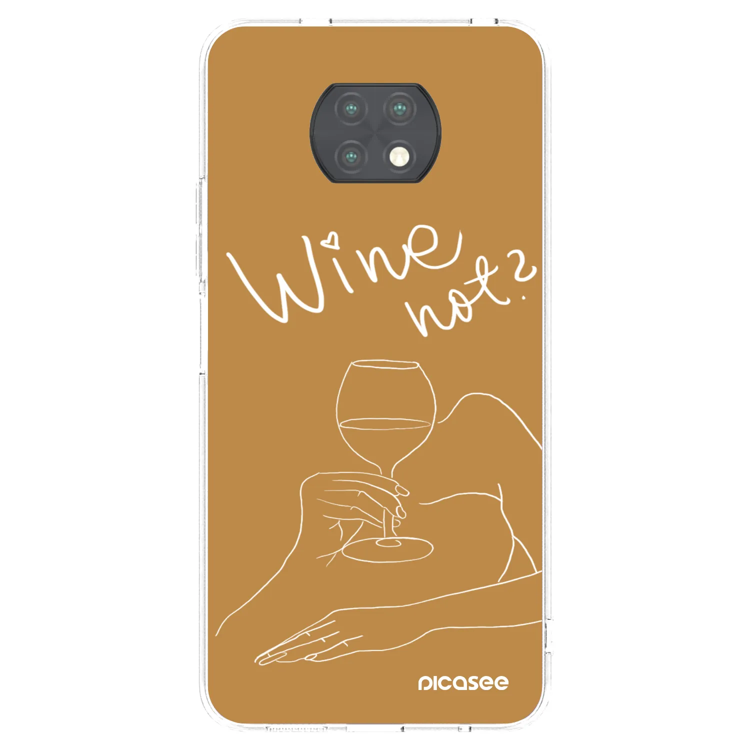 Silikónový prehľadný obal pre Xiaomi Redmi Note 9T - Wine not