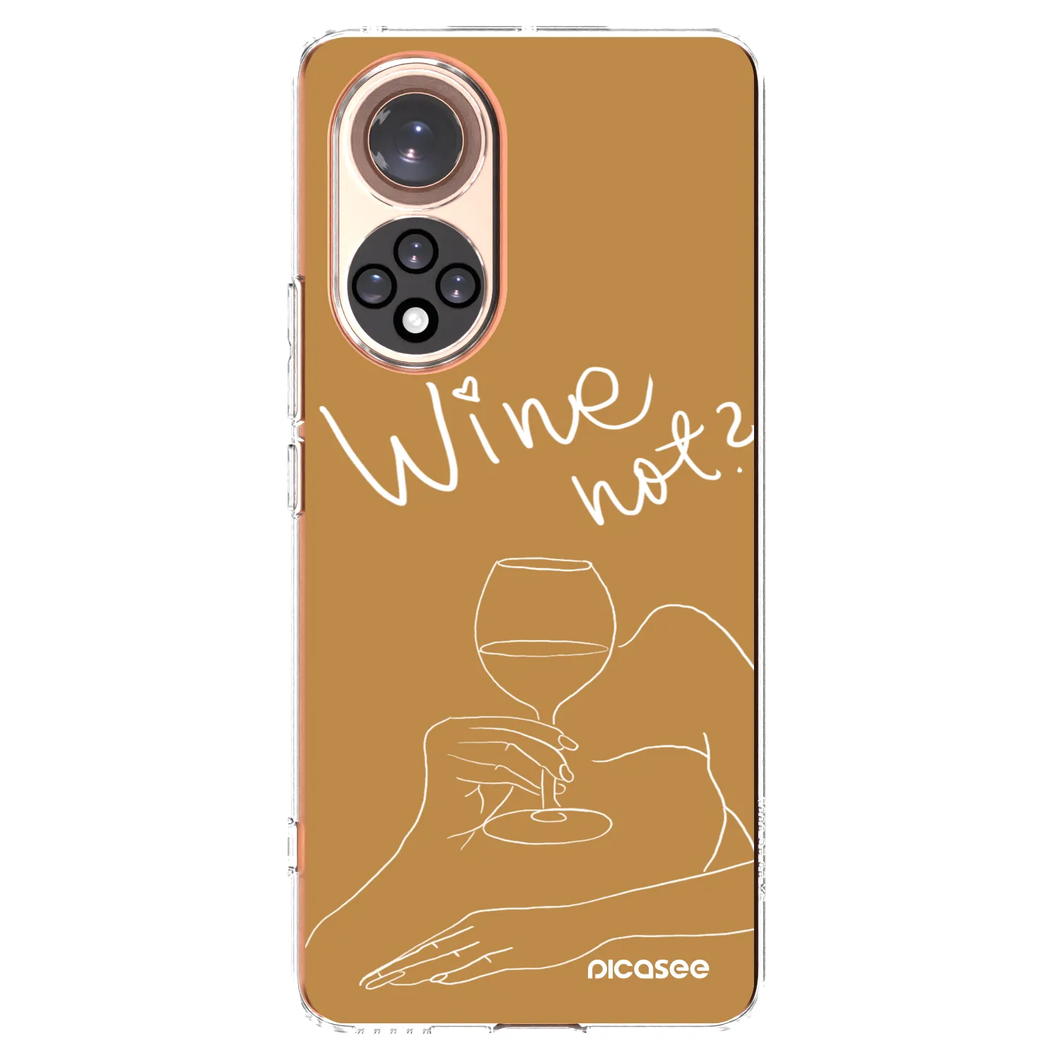 Picasee silikónový prehľadný obal pre Honor 50 5G - Wine not