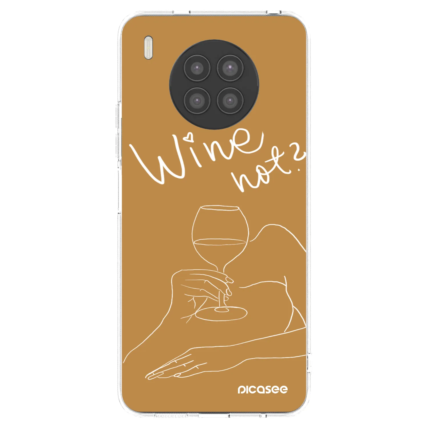 Picasee silikónový prehľadný obal pre Huawei Nova 8i - Wine not