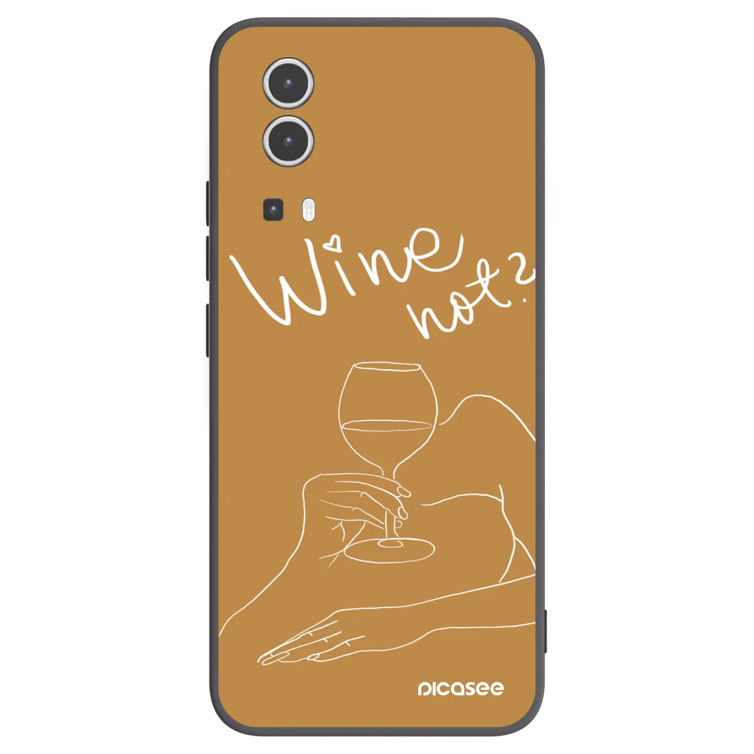 Picasee silikónový čierny obal pre Vivo Y72 5G - Wine not