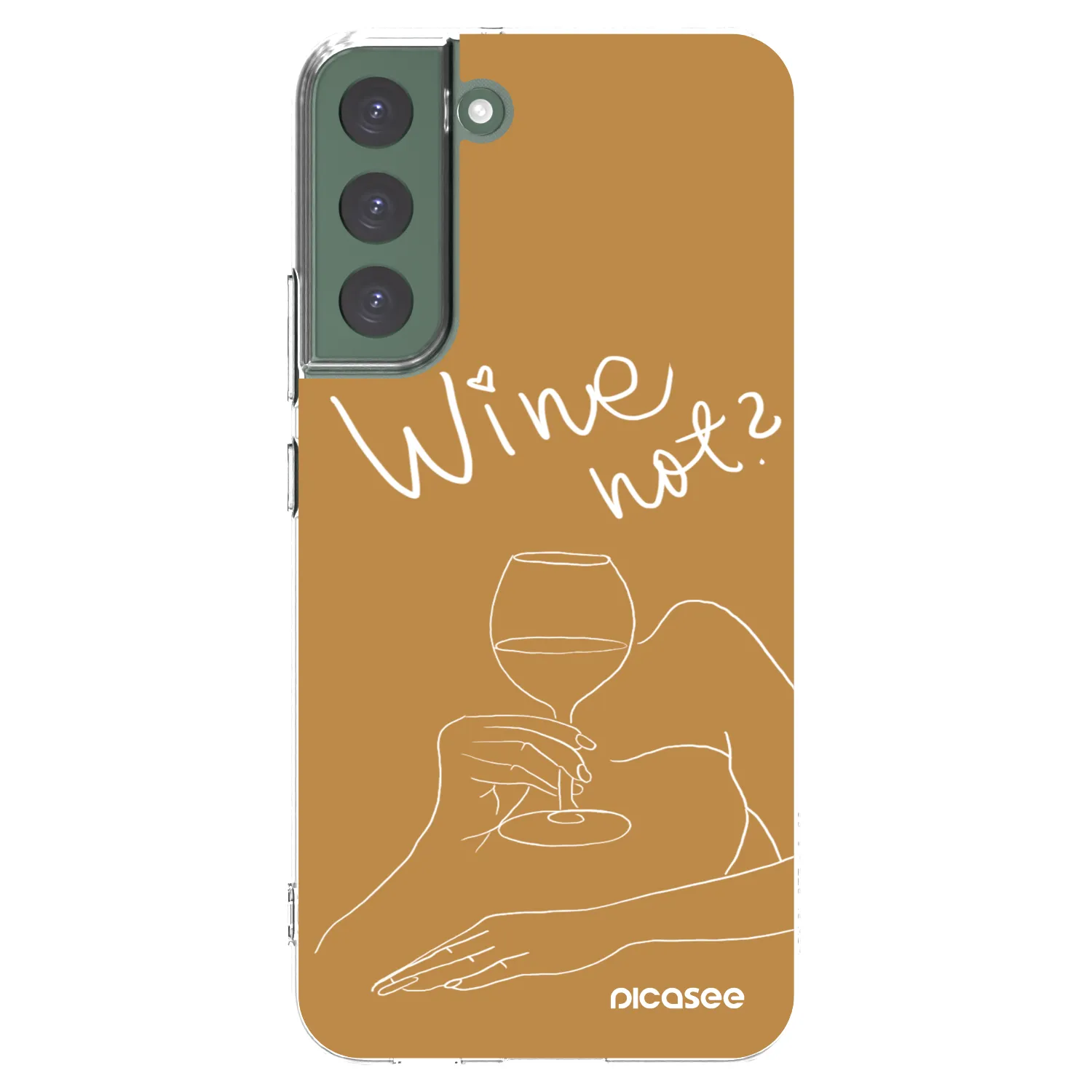 Picasee silikónový prehľadný obal pre Samsung Galaxy S22+ 5G - Wine not