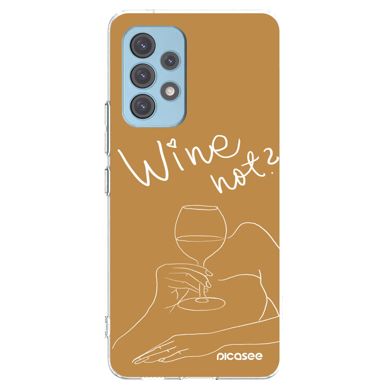Silikónový prehľadný obal pre Samsung Galaxy A53 5G A536 - Wine not