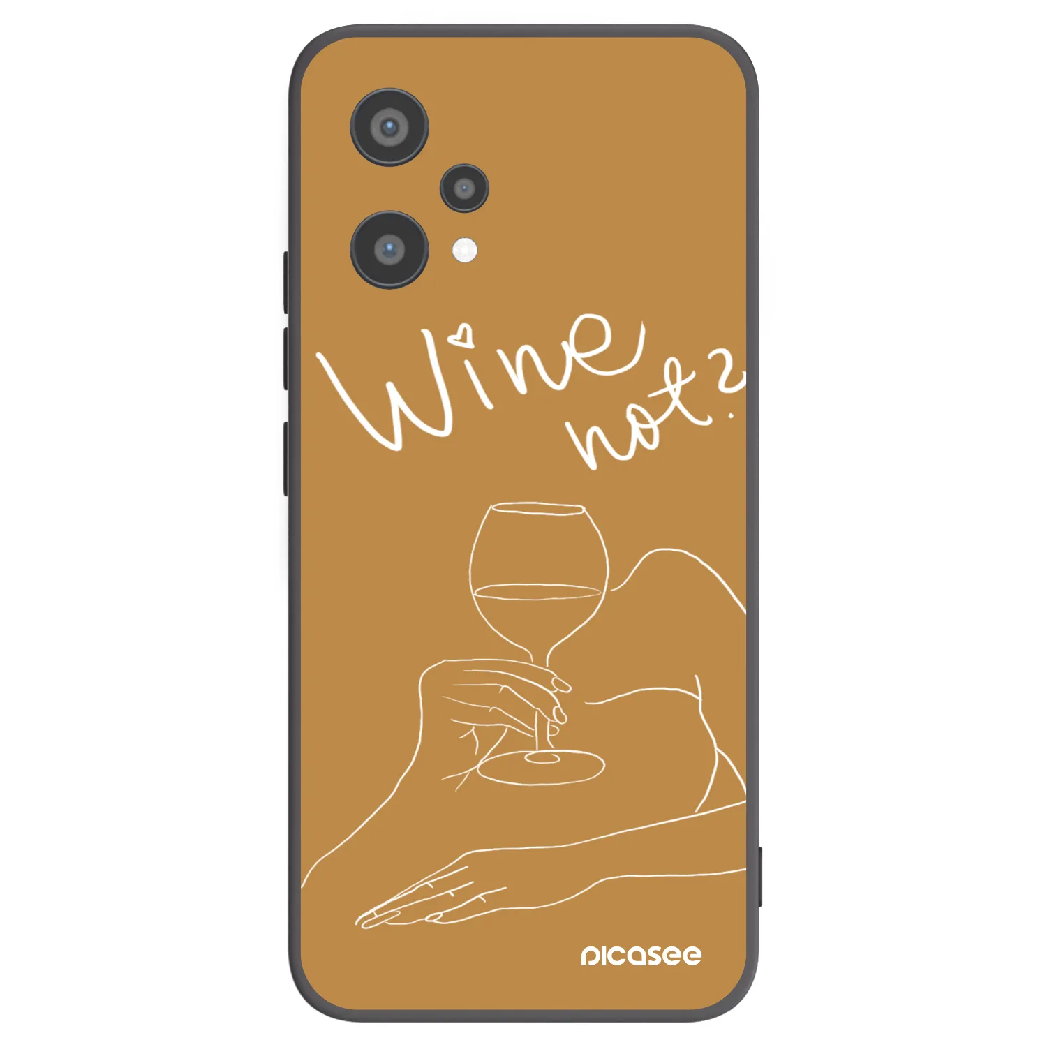 Picasee silikónový čierny obal pre Realme 9 Pro 5G - Wine not