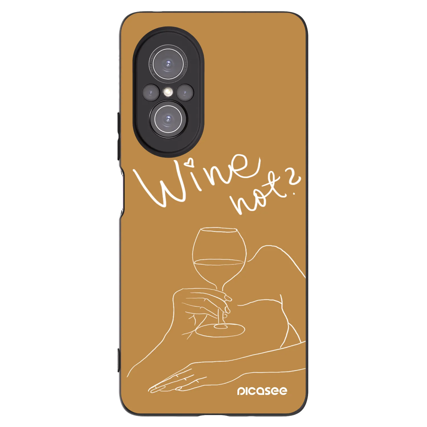 Picasee silikónový čierny obal pre Huawei Nova 9 SE - Wine not