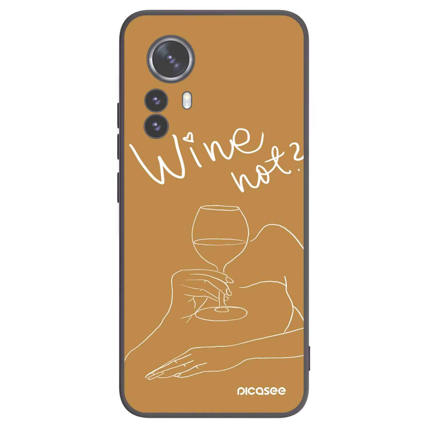 Picasee silikónový čierny obal pre Xiaomi 12 Pro - Wine not