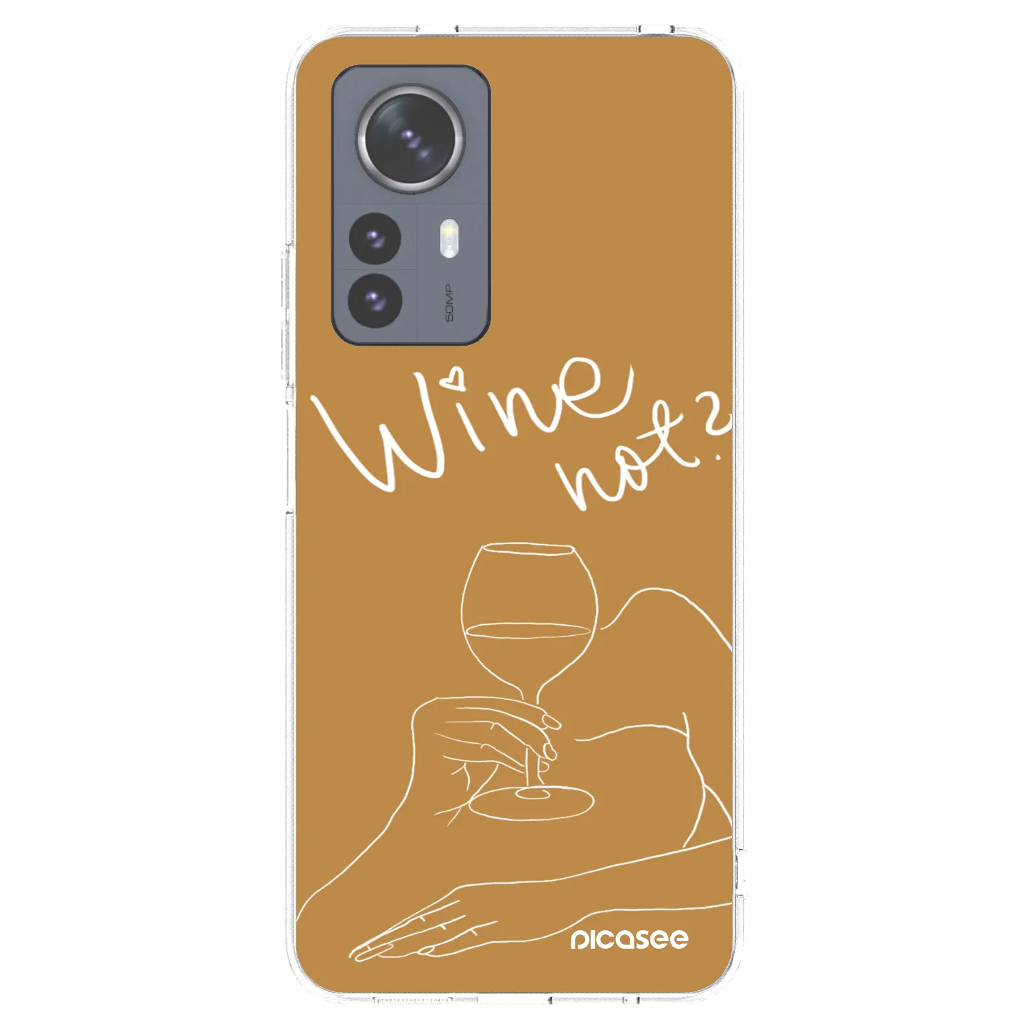 Picasee silikónový prehľadný obal pre Xiaomi 12 Pro - Wine not