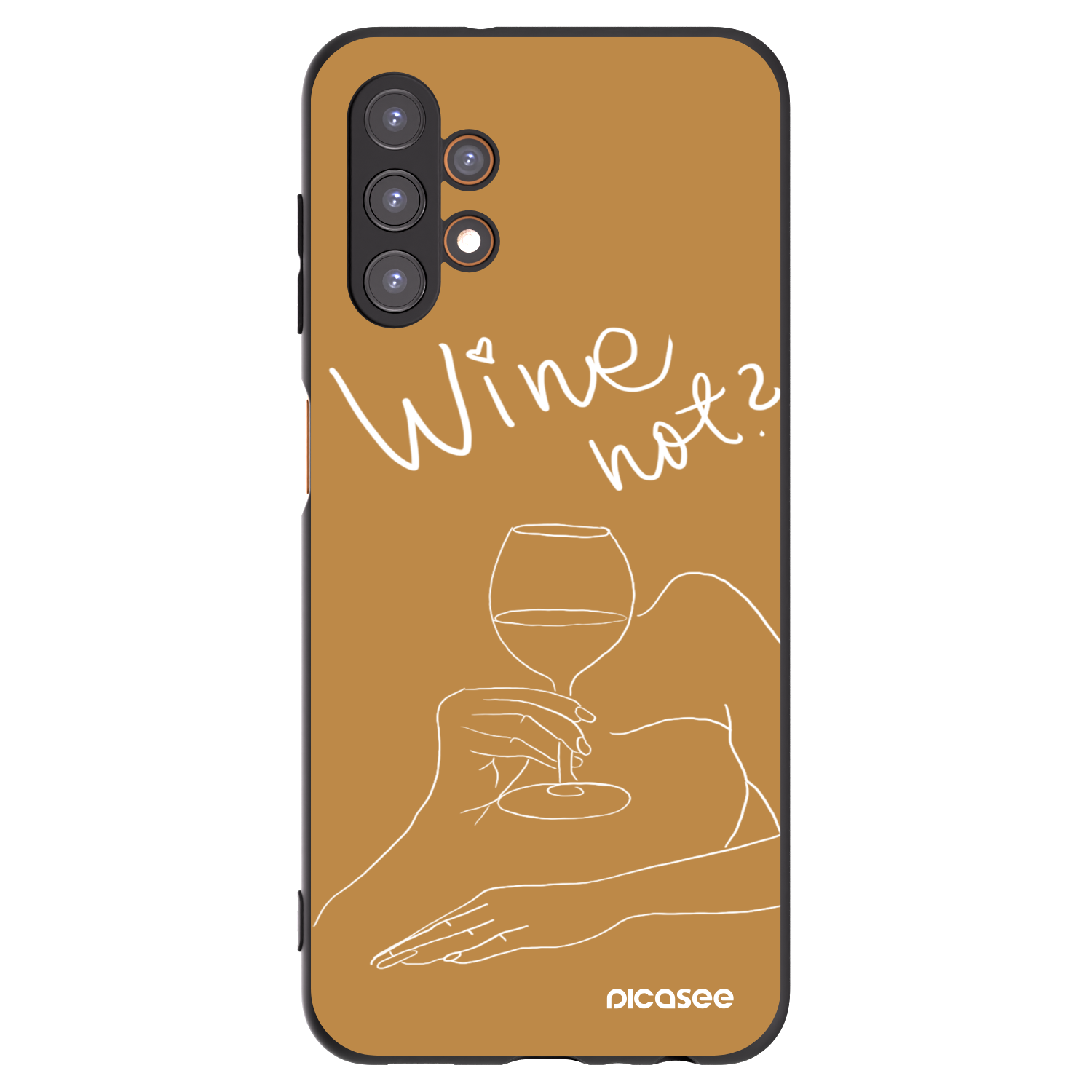 Picasee silikónový čierny obal pre Samsung Galaxy A13 4G A135 - Wine not